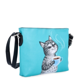 Crossbody kabelka s veselým potiskem Indee materiál syntetická kůže zapínání na zip barva multicolor velikost malá 9306 03 C