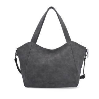 Velká kabelka na rameno s crossbody popruhem Tangerin materiál syntetická kůže zapínání na zip barva šedá velikost velká 1120 ANT Zepředu