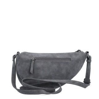 Kabelka typu moonbag ze syntetické kůže Tangerin materiál syntetická kůže zapínání na zip barva šedá velikost malá 1111 ANT Zezadu
