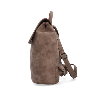 Elegantní městský batoh ze syntetiky Tangerin materiál syntetická kůže zapínání na zip barva hnědá velikost střední 1100 H Z boku