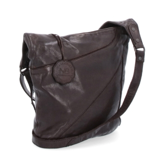 Elegantní kožená crossbody kabelka s kapsami Noelia Bolger materiál kůže zapínání na zip barva hnědá velikost malá NB 2101 H