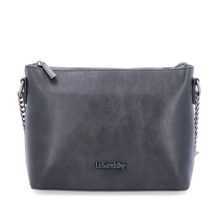 Společenská crossbody kabelka s řetízkem Le Sands materiál syntetická kůže zapínání na zip barva šedá velikost malá 7708 TS Zepředu