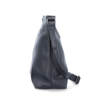 Velká crossbody kabelka na formát A4 Tangerin materiál syntetická kůže zapínání na zip barva černá velikost velká 8037 C Z boku