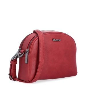 Malá crossbody kabelka svýrazným popruhem Tangerin materiál syntetická kůže zapínání na zip barva červená velikost malá 8044 CV