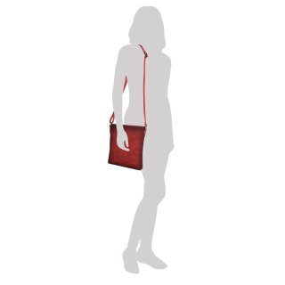 Crossbody s čistým designem Indee materiál syntetická kůže zapínání na zip barva žlutá velikost malá 6316 ZLU Na postavě