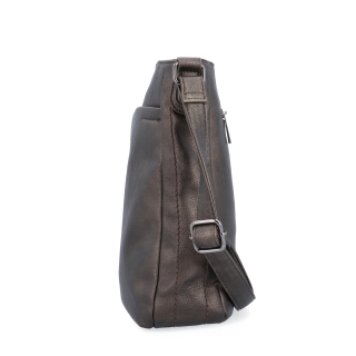 Crossbody kabelka s nastavitelným popruhem Tangerin materiál syntetická kůže zapínání na zip barva šedá velikost střední 8049 ANT Z boku