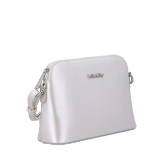 Minimalistická crossbody kabelka Le Sands materiál syntetická kůže zapínání na zip barva béžová velikost malá 7710 PRL