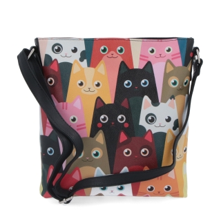 Malá crossbody s potiskem Indee materiál syntetická kůže barva multicolor velikost malá 9300 15 C