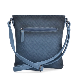 Crossbody s čistým designem Indee materiál syntetická kůže zapínání na zip barva modrá velikost malá 6316 M Zezadu