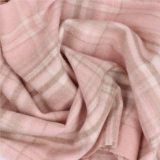 Celoroční šála s károvaným vzorem Noelia Bolger materiál Polyester s příměsí vlny barva růžová KZ004 - 02