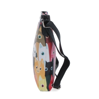 Malá crossbody s potiskem Indee materiál syntetická kůže barva multicolor velikost malá 9300 15 C