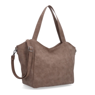 Velká kabelka na rameno s crossbody popruhem Tangerin materiál syntetická kůže zapínání na zip barva hnědá velikost velká 1120 H