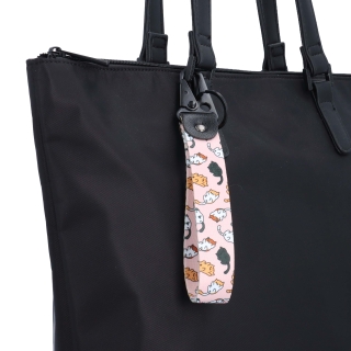 Textilní přívěsek na kabelku s kočičkami Indee materiál textil barva multicolor D039 - 04