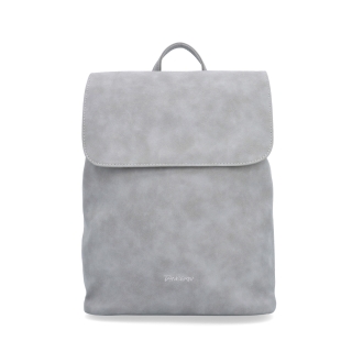 Elegantní městský batoh ze syntetiky Tangerin materiál syntetická kůže zapínání na zip barva šedá velikost střední 1100 SS Zepředu
