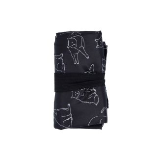 Kvalitní prostorná taška na nákup Shop and Go materiál nylon barva černá velikost velká 0023 N
