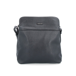 Crossbody kabelka Tangerin materiál syntetická kůže zapínání na zip barva černá velikost malá 8021 C Zepředu