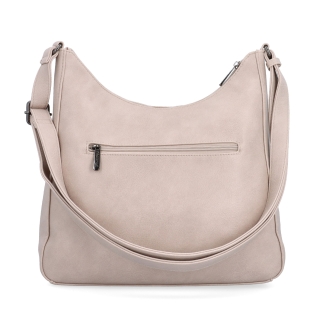 Městská crossbody kabelka ze syntetické kůže Tangerin materiál syntetická kůže zapínání na zip barva růžová velikost střední 8046 LI Zezadu