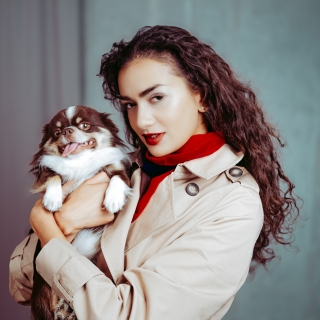 Lehký barevný šátek Noelia Bolger materiál polyester barva červená KL503 - 05 Lifestyle
