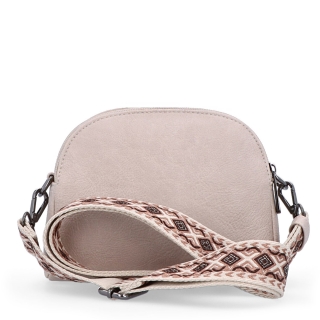 Malá crossbody kabelka svýrazným popruhem Tangerin materiál syntetická kůže zapínání na zip barva růžová velikost malá 8044 LI Zezadu