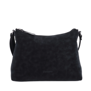 Dámská elegantní crossbody kabelka Tangerin materiál syntetická kůže zapínání na zip barva černá velikost malá 1110 C Zepředu