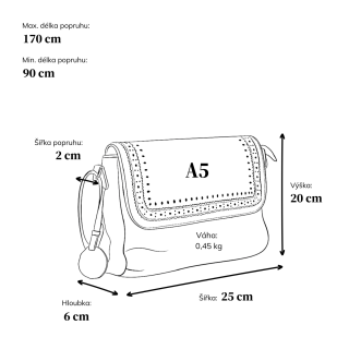 Designová kožená crossbody kabelka s klopou Noelia Bolger materiál kůže zapínání na zip barva červená velikost malá NB 2026 CV Rozměry