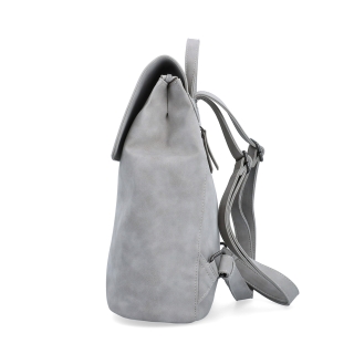 Elegantní městský batoh ze syntetiky Tangerin materiál syntetická kůže zapínání na zip barva šedá velikost střední 1100 SS Z boku