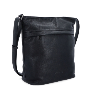 Velká crossbody kabelka Carmelo materiál syntetická kůže zapínání na zip barva černá velikost velká 4322 C