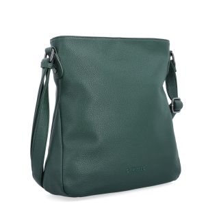 Designová crossbody kabelka Carmelo materiál syntetická kůže zapínání na zip barva zelená velikost střední 4271 TZE