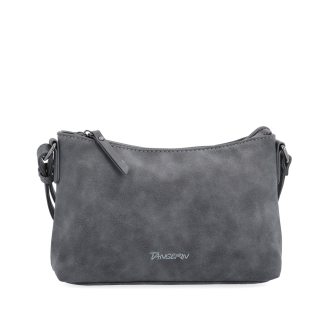 Malá elegantní crossbody kabelka Tangerin materiál syntetická kůže zapínání na zip barva šedá velikost malá 1109 ANT Zepředu