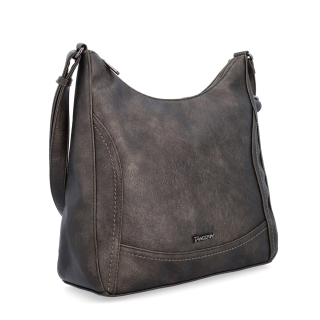 Městská crossbody kabelka ze syntetické kůže Tangerin materiál syntetická kůže zapínání na zip barva šedá velikost střední 8046 ANT