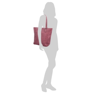 Elegantní shopperka Tangerin materiál syntetická kůže zapínání na zip barva černá velikost velká 8015 C Na postavě