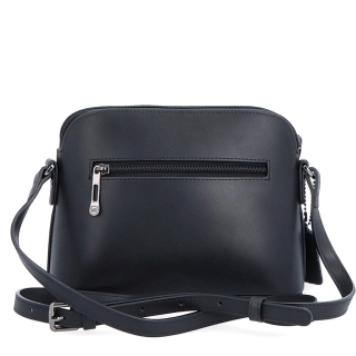 Kožená kabelka crossbody Noelia Bolger Noelia Bolger materiál kůže zapínání na zip barva černá velikost malá NB 0096 C Zezadu
