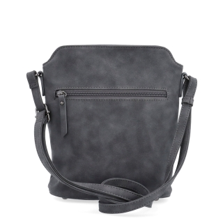 Malá elegantní kabelka s minimalistickým designem Tangerin materiál syntetická kůže zapínání na zip barva šedá velikost malá 1107 ANT Zezadu