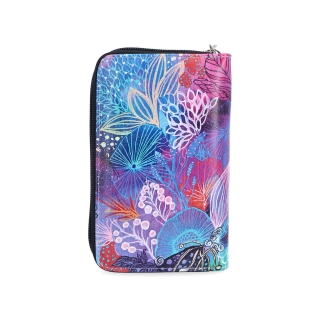 Peněženka penál s potiskem Indee materiál syntetická kůže zapínání na cvoček barva multicolor velikost střední 9201 130