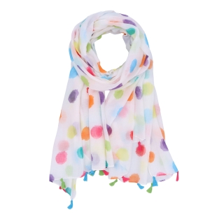 Lehký šátek s originálním vzorem Noelia Bolger materiál Viskóza a bavlna barva multicolor KL506 - 09