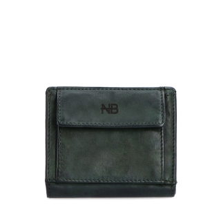 Malá kožená peněženka s unisex designem Noelia Bolger materiál kůže barva zelená velikost malá 5133 NB ZE