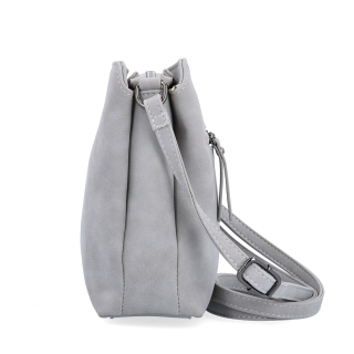Praktická crossbody kabelka s členěným vnitřkem Tangerin materiál syntetická kůže zapínání na zip barva šedá velikost malá 1117 SS Z boku