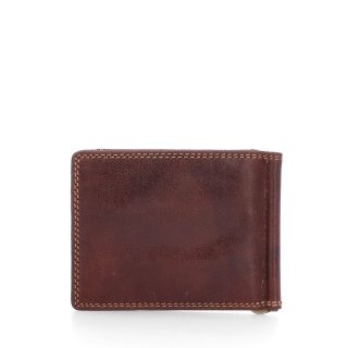 Dolarovka z pravé kůže Poyem materiál kůže zapínání Bez zapínání barva hnědá velikost malá 5210 Poyem H Zezadu