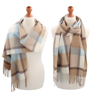 Celoroční šála s károvaným vzorem Noelia Bolger materiál Polyester s příměsí vlny barva multicolor KZ004 - 01