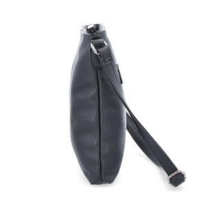 Malá sportovní crossbody kabelka Tangerin materiál syntetická kůže zapínání na zip barva černá velikost malá 8011 C Z boku