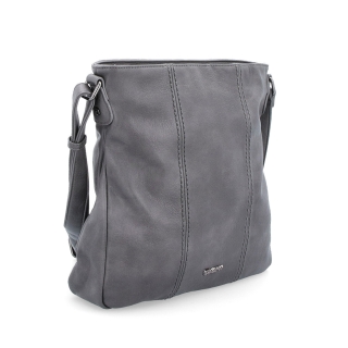 Crossbody kabelka Tangerin materiál syntetická kůže zapínání na zip barva šedá velikost střední 8004 TS