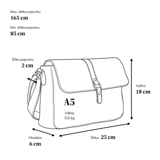 Kožená crossbody kabelka s klopou Noelia Bolger materiál kůže zapínání s klopou barva zelená velikost střední NB 2416 ZE Rozměry