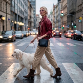 Minimalistická kožená crossbody kabelka na každý den Noelia Bolger materiál kůže zapínání na zip barva černá velikost malá NB 0116 C Lifestyle