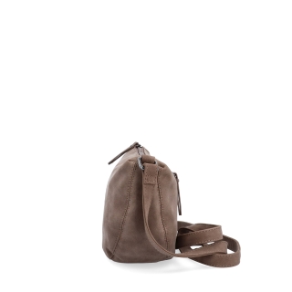 Kabelka typu moonbag ze syntetické kůže Tangerin materiál syntetická kůže zapínání na zip barva hnědá velikost malá 1111 H Z boku