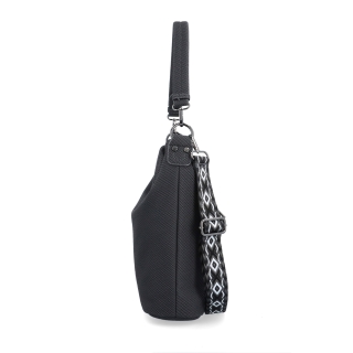Městská kabelka stylu hobobag s odnímatelným popruhem Tangerin materiál syntetická kůže zapínání na zip barva šedá velikost střední 4367 ANT Z boku