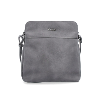 Crossbody kabelka Tangerin materiál syntetická kůže zapínání na zip barva šedá velikost malá 8021 TS Zepředu