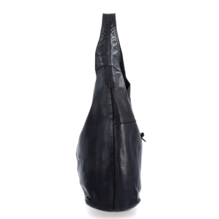 Velká prošívaná kožená shopper kabelka Noelia Bolger materiál kůže zapínání na zip barva černá velikost velká NB 2077 C Z boku
