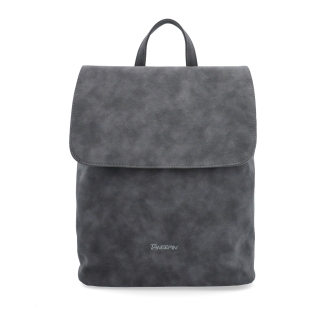 Elegantní městský batoh ze syntetiky Tangerin materiál syntetická kůže zapínání na zip barva šedá velikost střední 1100 ANT Zepředu