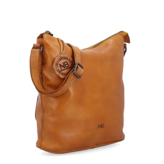 Crossbody kabelka v nadčasovém designu Noelia Bolger materiál kůže zapínání na zip barva žlutá velikost střední NB 2431 ZLU