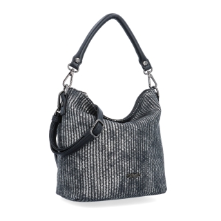 Stylová crossbody kabelka s originálním vzorem Carmelo materiál syntetická kůže zapínání na zip barva metalická velikost malá 4380 STR